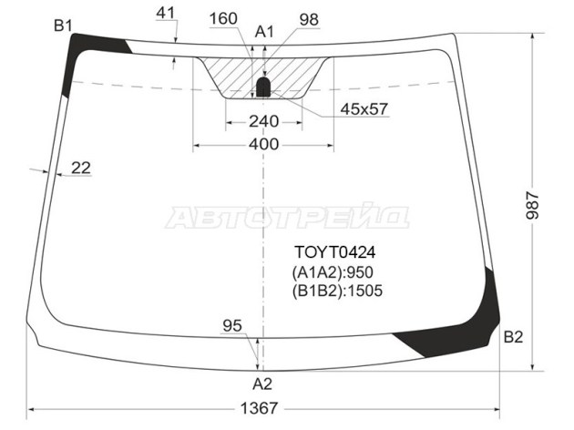 Лобовое стекло Toyota Wish II в Уфе, лобовое стекло Toyota Wish II Уфа